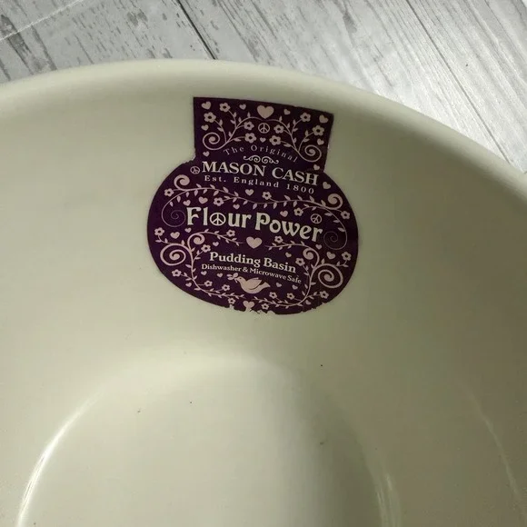 Mason Cash Flour Power Pudding Bowl White Nesting Style S36 Dish Baking Baking - Picture 4 of 10